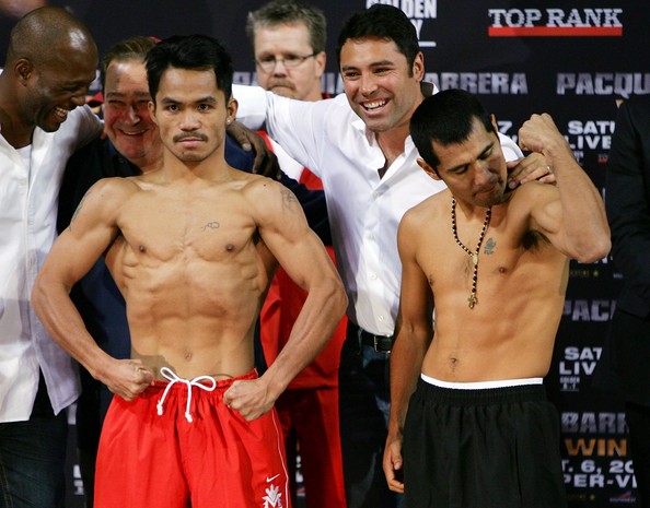 Manny Pacquiao v Marco Antonio Barrera Weigh R1QphVPKhMCl.jpg