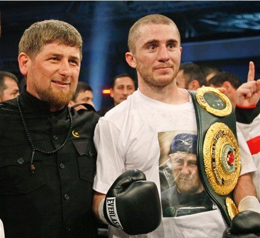Kadyrov IBO light middleweight champion Zaurbek Baysangurov.jpg